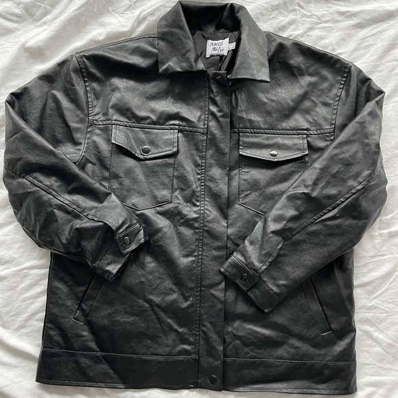 Princess Polly Leather Jacket - Picture 1 of 3